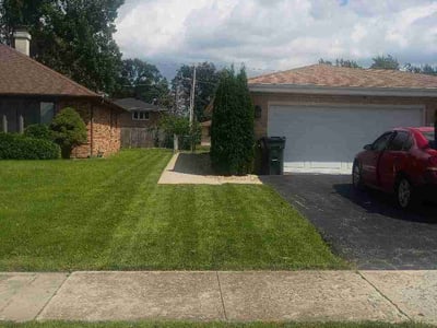 Lawn care service in Lansing, 60438