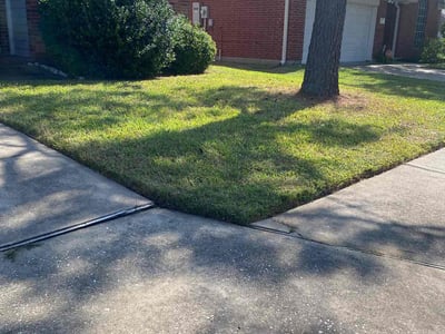 Lawn care service in Houston, 77065