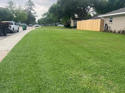 Lawn care service in Houston, 77025