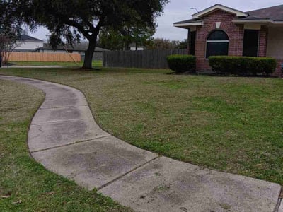 Lawn care service in Houston, 77053