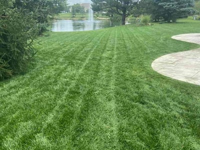 Lawn care service in Delaware, 43015