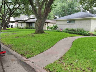 Lawn care service in Houston, 77035