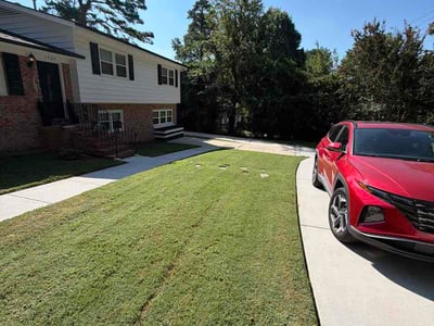 Lawn care service in Raleigh, 27612