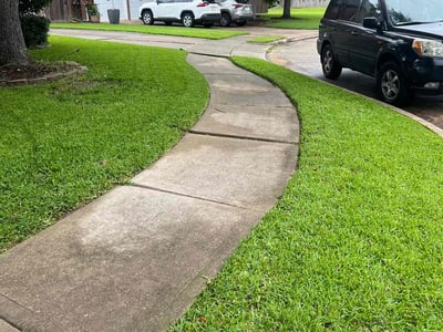 Lawn care service in Houston, 77059
