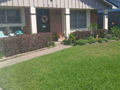 Lawn care service in Houston, 77087