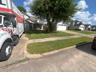 Lawn care service in Houston, 77053