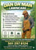 Dan the man lawn care Logo