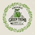 Organic green thumb lawn and landscaping Logo