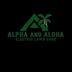 Alpha and Aloha Electric Lawn Care Logo